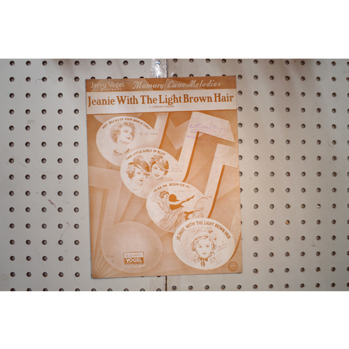 1936 - Jeanie with a light brown hair - Sheet Music