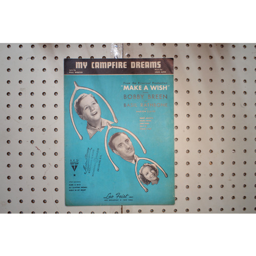 1937 - My campfire dreams Make-A-Wish - Sheet Music