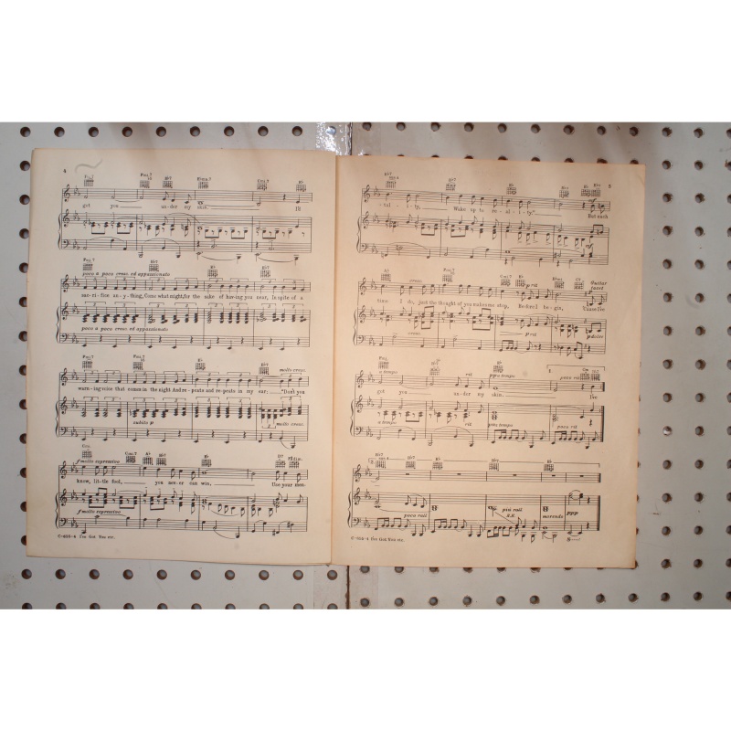 1935 - Ive got you under my skin born to dance Cole Porter - Sheet Music