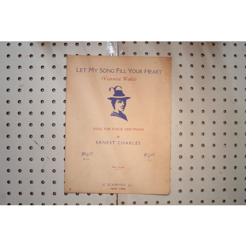 1936 - But my song feel your heart - Sheet Music