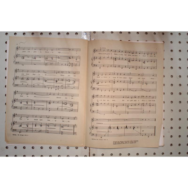1943 - David Rose holiday for strings - Sheet Music