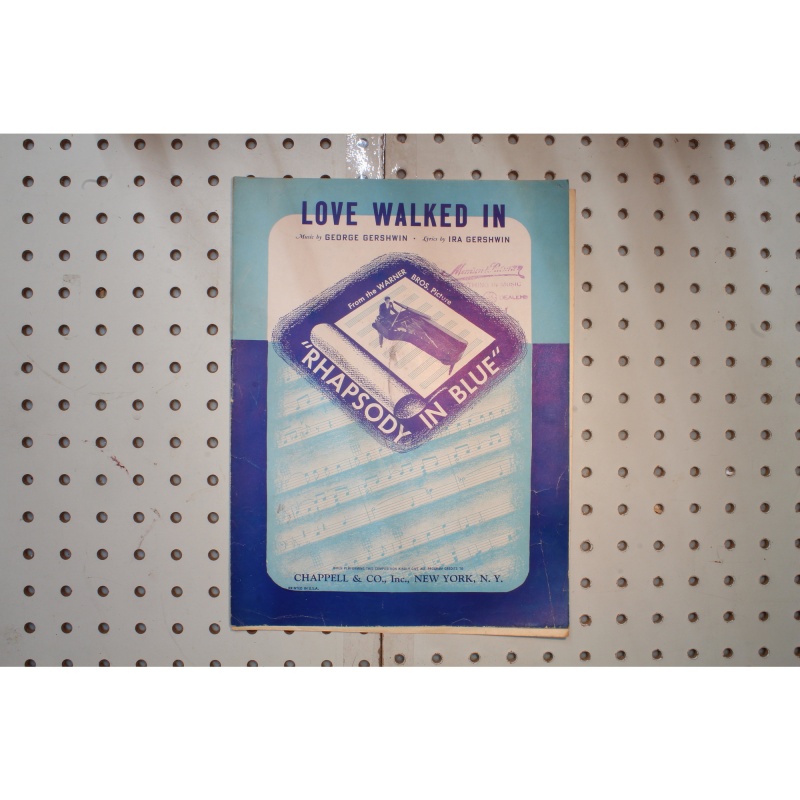 1938 - Love walked in Rhapsody in blue - Sheet Music