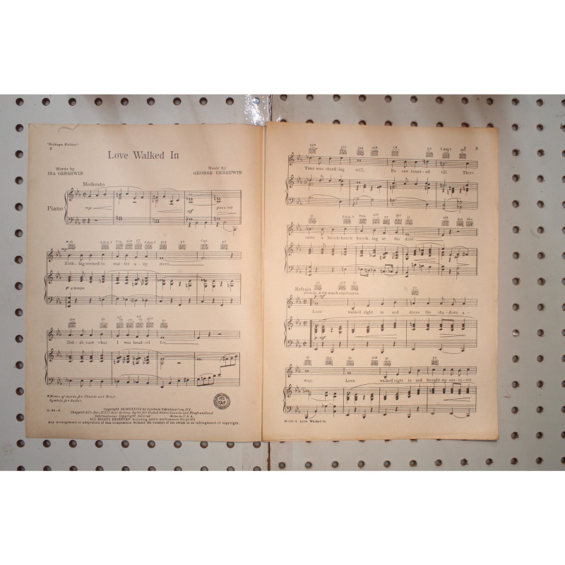1938 - Love walked in Rhapsody in blue - Sheet Music