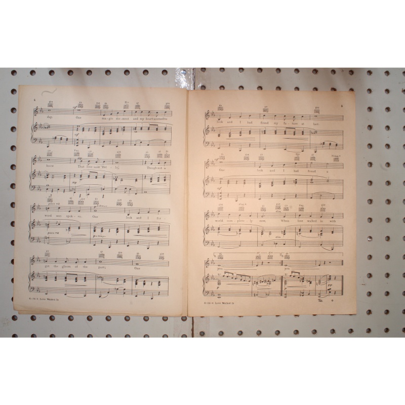 1938 - Love walked in Rhapsody in blue - Sheet Music