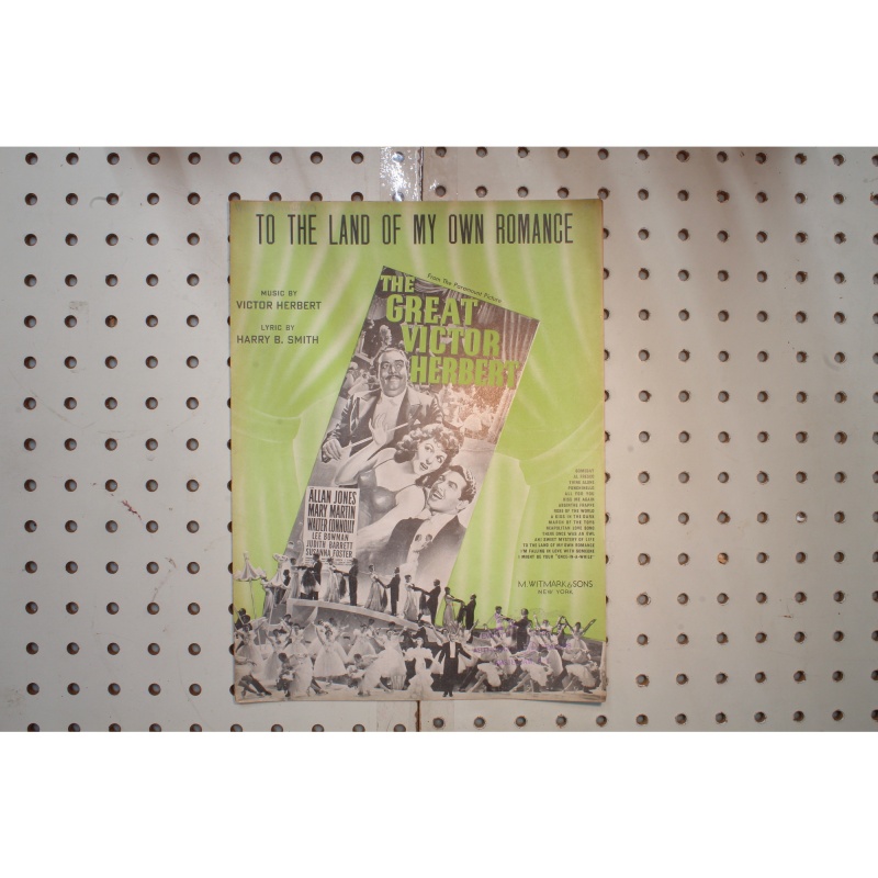 1930 - To the land of my own romance Victor Herbert - Sheet Music