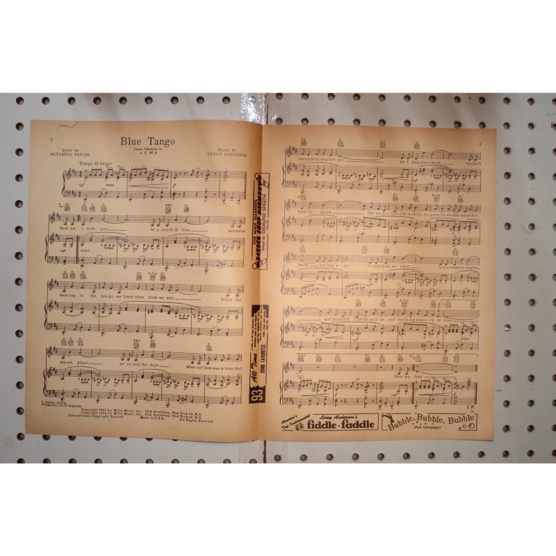 1951 - Blue tango Leroy Anderson - Sheet Music
