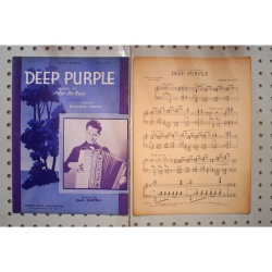1934 - Deep purple - Sheet Music