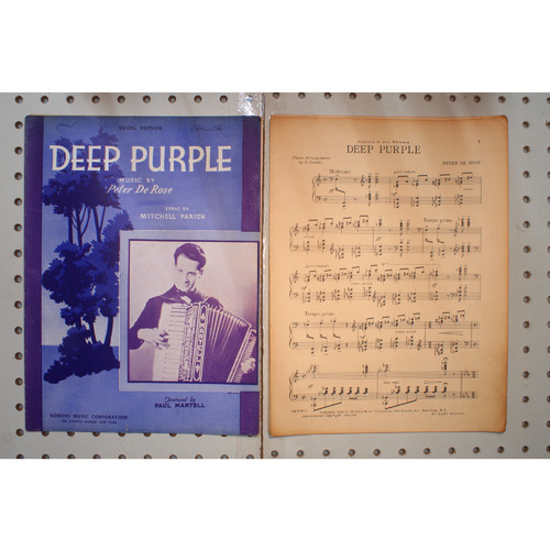 1934 - Deep purple - Sheet Music