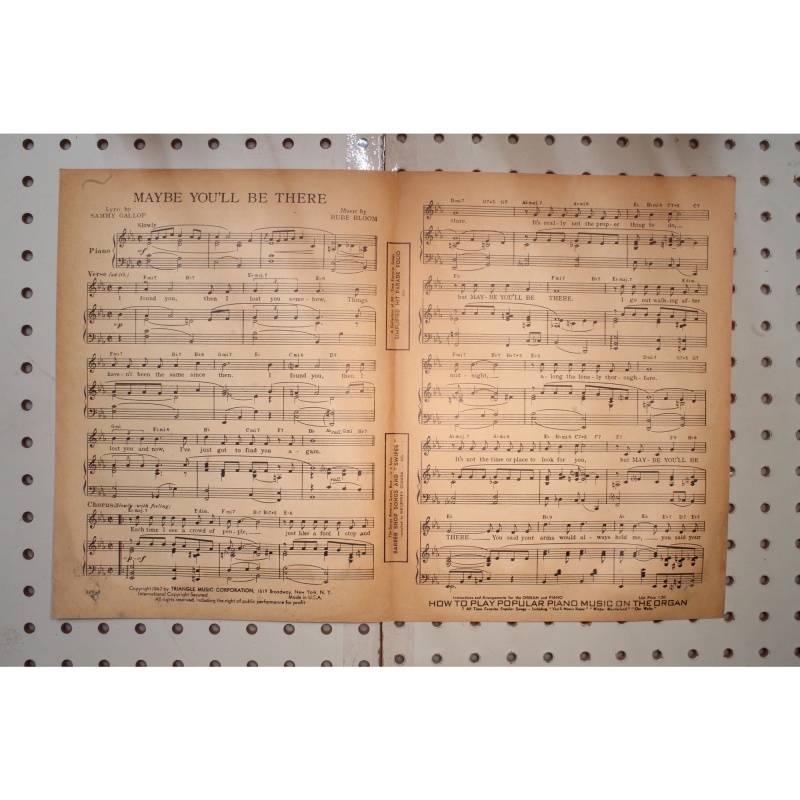 1947 - Maybe youll be there - Sheet Music