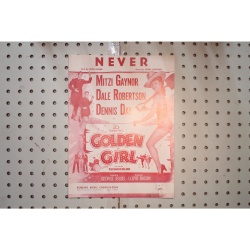 1951 - Never golden girl Mitzi Gaynor - Sheet Music