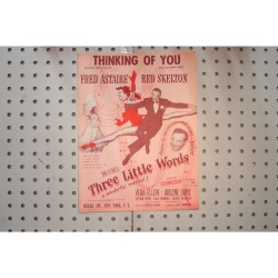 1927 - Thinking of you Fred Astaire three little words - Sheet Music