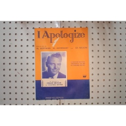 1931 - I apologize champ Butler - Sheet Music