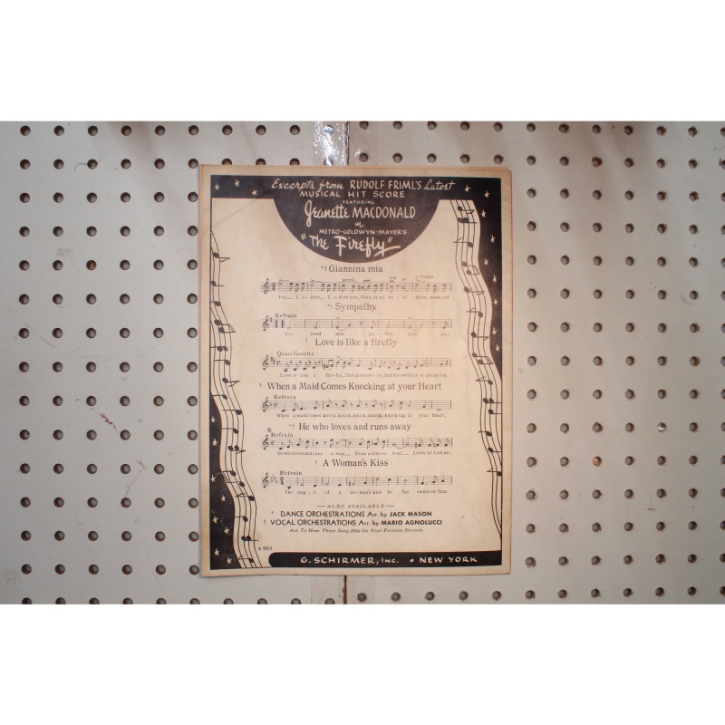 1912 - Sympathy the firefly - Sheet Music