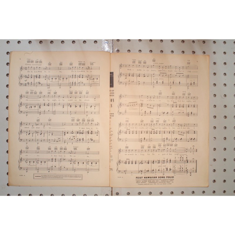 1938 - Im in love with Vienna great waltz - Sheet Music