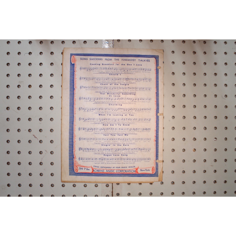 1929 - When Im looking at you the rogue song - Sheet Music