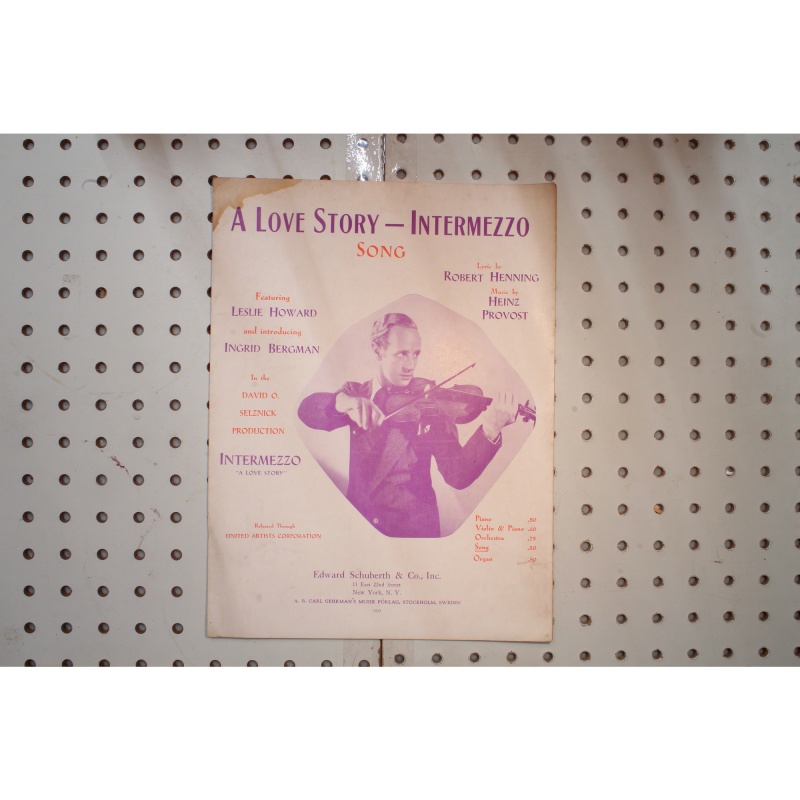 1940 - A love story intermezzo - Sheet Music