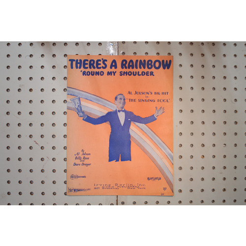 1928 - There is a rainbow Al Jolson the singing fool - Sheet Music
