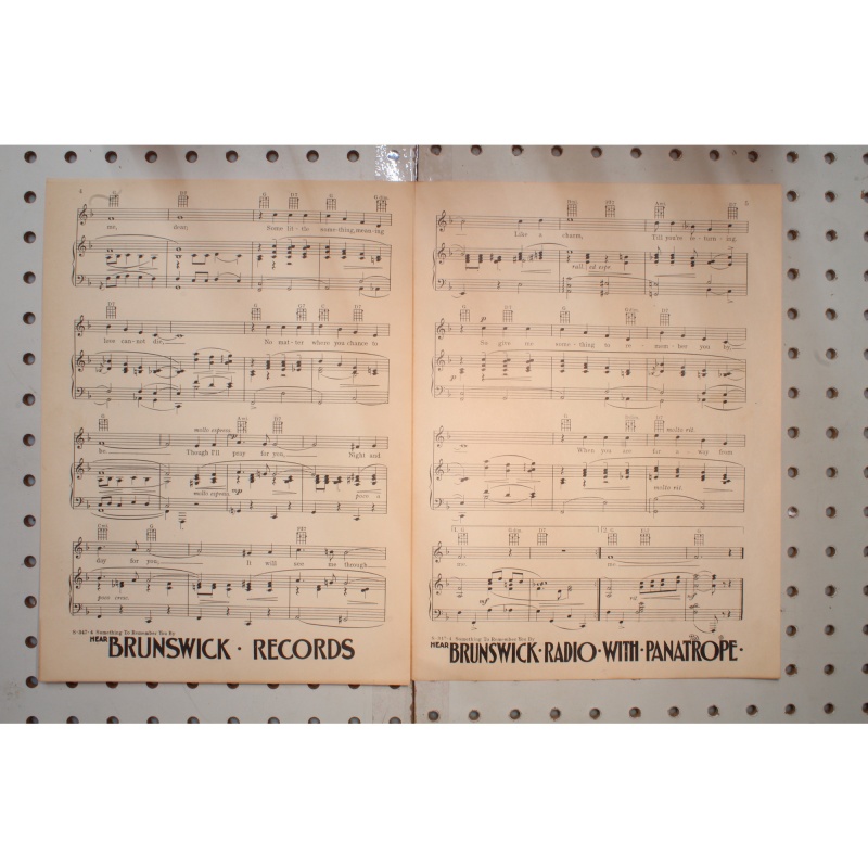 1930 - Something to remember you by threes a crowd - Sheet Music