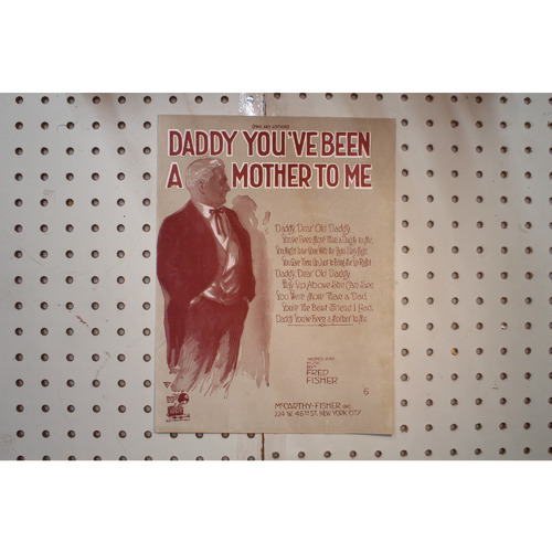 1920 - Daddy youve been a mother to me - Sheet Music