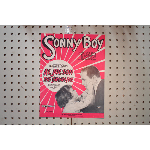 1927 - Sonny boy AL Jolson the singing fool - Sheet Music