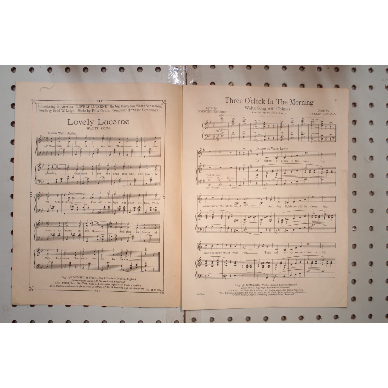 1922 - Three  oclock in the morning - Sheet Music