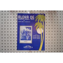 1935 - Aloha OE Hawaiian farewell song - Sheet Music