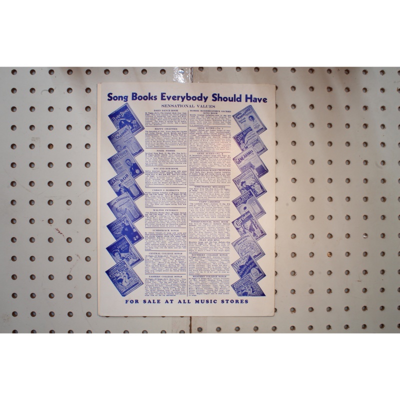 1935 - Aloha OE Hawaiian farewell song - Sheet Music