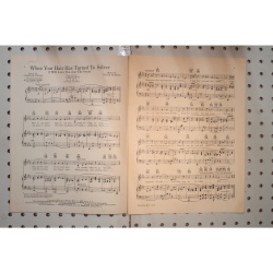 1930 - When your hair has turned to silver - Sheet Music