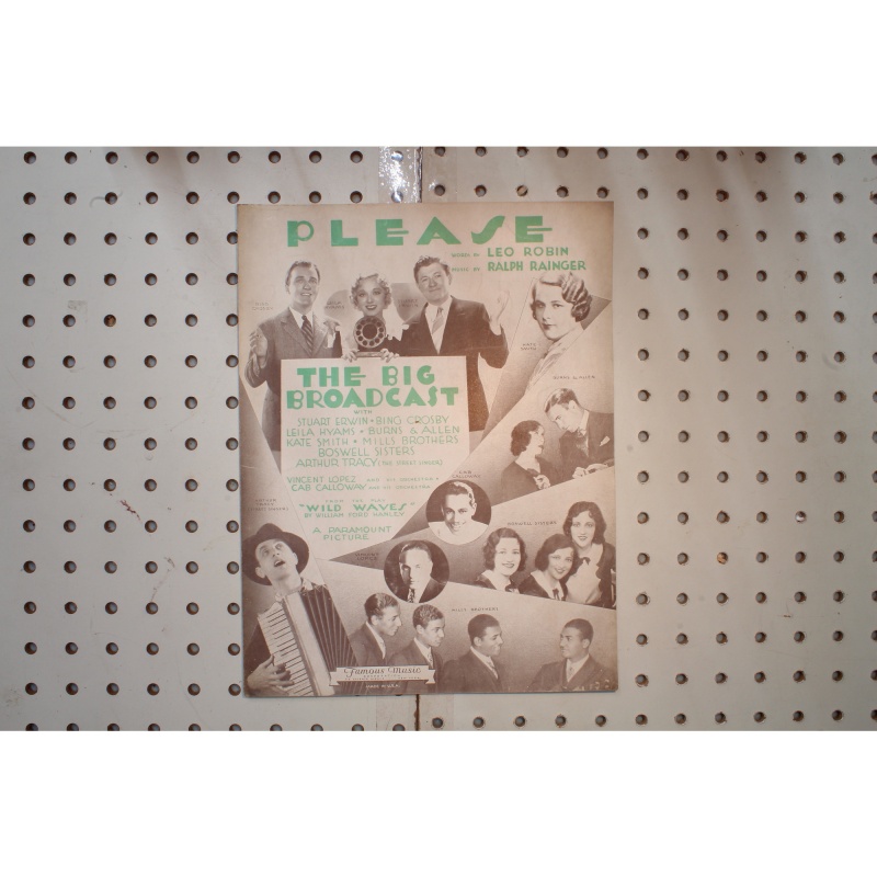 1932 - Please the big broadcast - Sheet Music