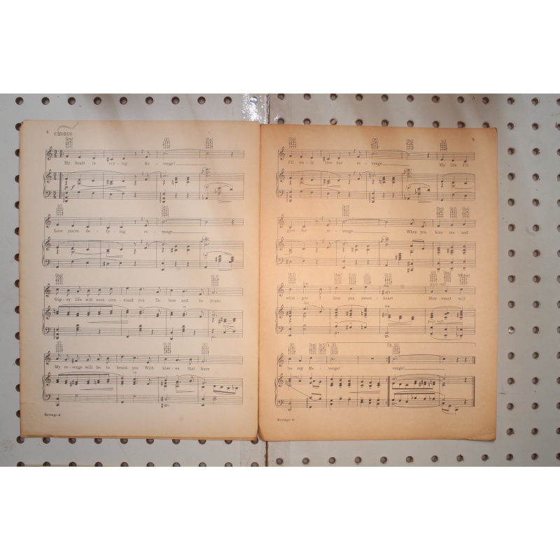1928 - Revenge Dolores del Rio - Sheet Music