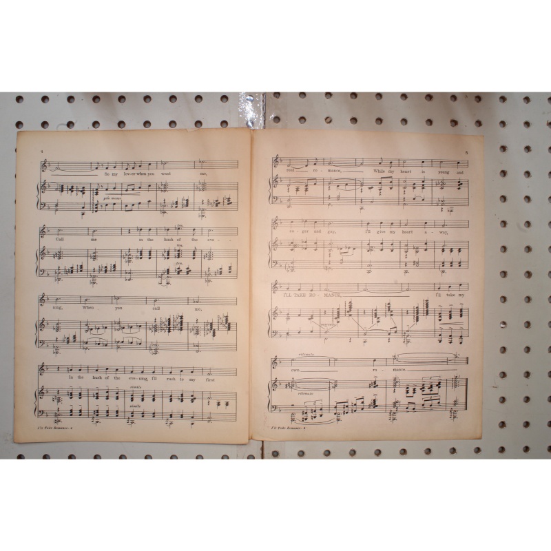 1937 - Ill take romance Irving Berlin inc - Sheet Music