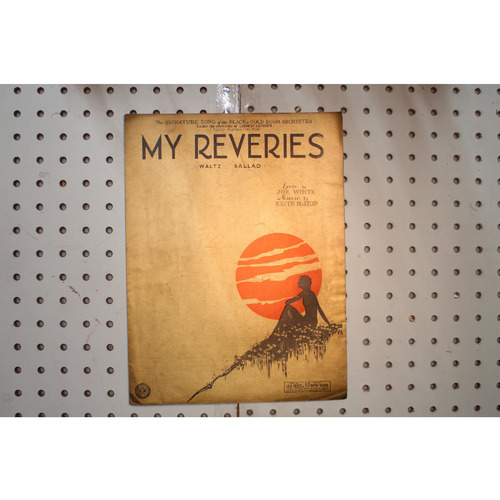 1930 - My reveries waltz ballad - Sheet Music