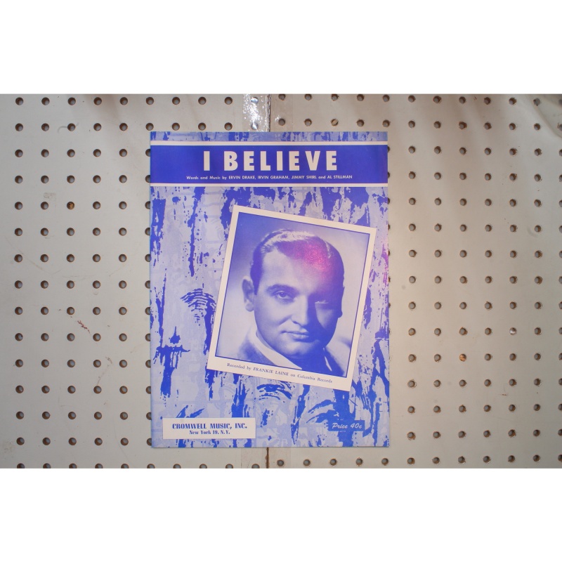 1952 - I believe Frankie Laine - Sheet Music