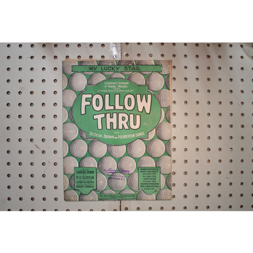 1928 - Follow thru my lucky star - Sheet Music