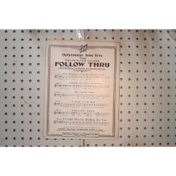 1928 - Follow thru my lucky star - Sheet Music