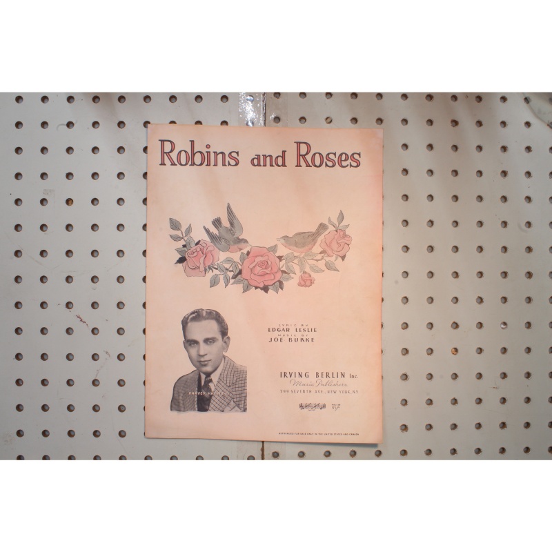 1936 - Robins and roses Irving Berlin inc - Sheet Music