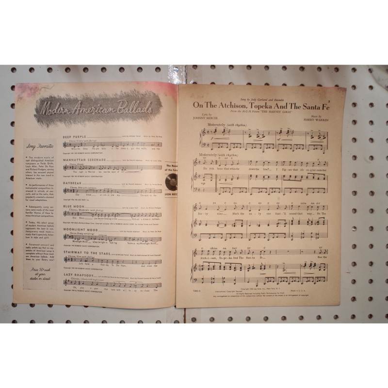 1945 - On the Atchinson Topeka and the Santa Fe Judy Garland the Harvey girls -