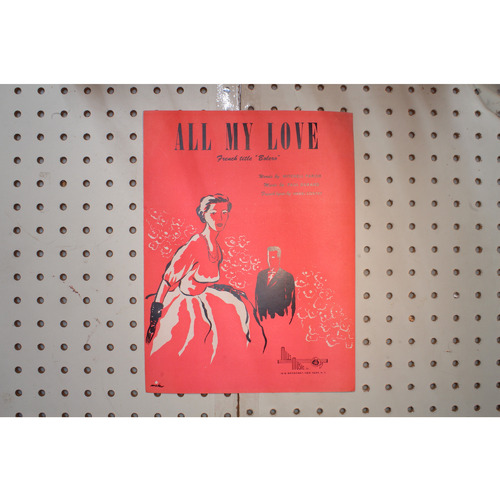 1948 - All my love French title bolero - Sheet Music