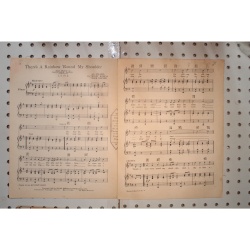1928 - Theres a rainbow AL Jolson The singing fool - Sheet Music
