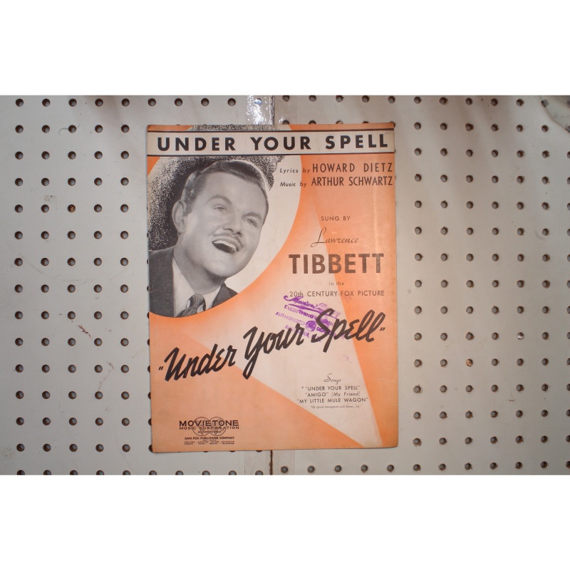 1934 - Under your spell Lawrence Tibbett - Sheet Music