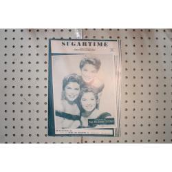 1956 - Sugar time McGuire sisters - Sheet Music