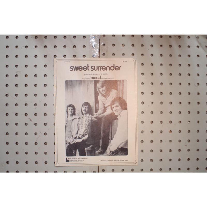 1972 - Sweet surrender bread - Sheet Music