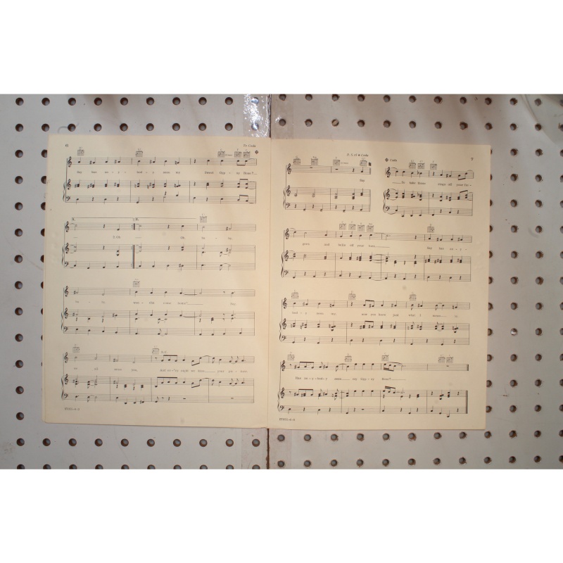 1973 - Say has anybody seen my sweet Gypsy Rose Tony Orlando - Sheet Music