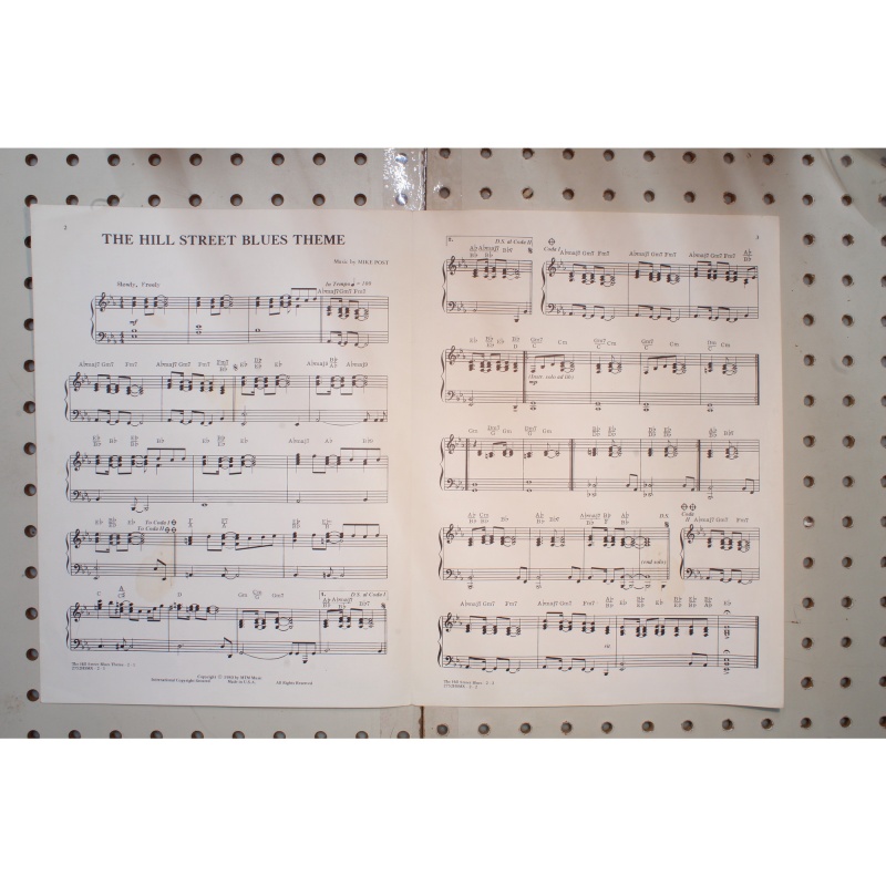 1980 - Hill Street blues theme - Sheet Music