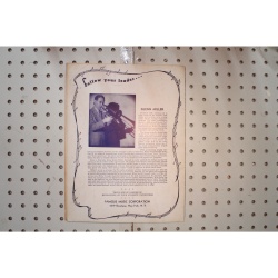 1939 - Hoagy Carmichaels blue orchids - Sheet Music