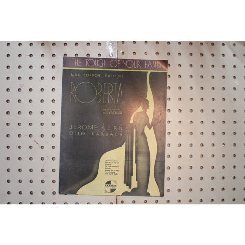 1933 - The touch of your hand Roberta - Sheet Music