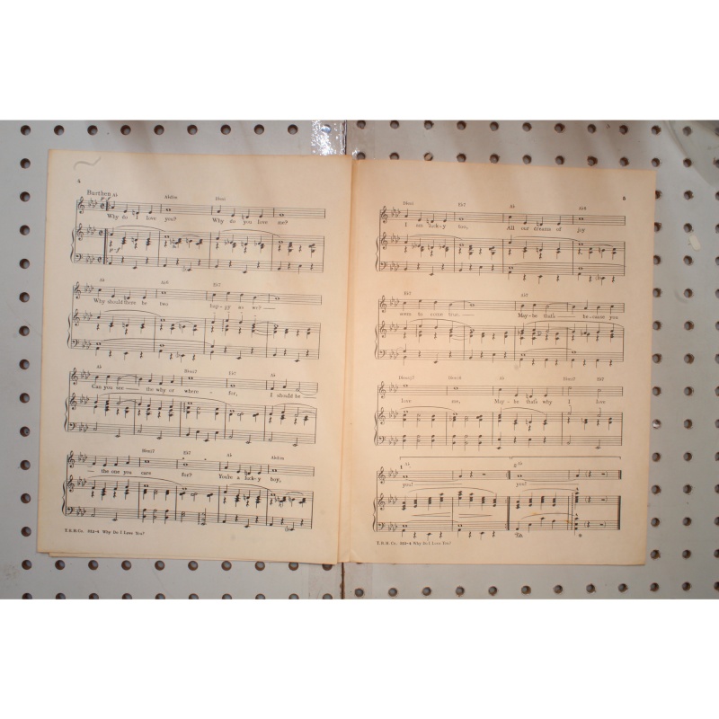 1927 - Why do I love you Showboat - Sheet Music