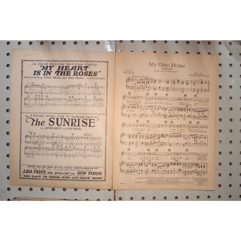 1927 - My Ohio home - Sheet Music