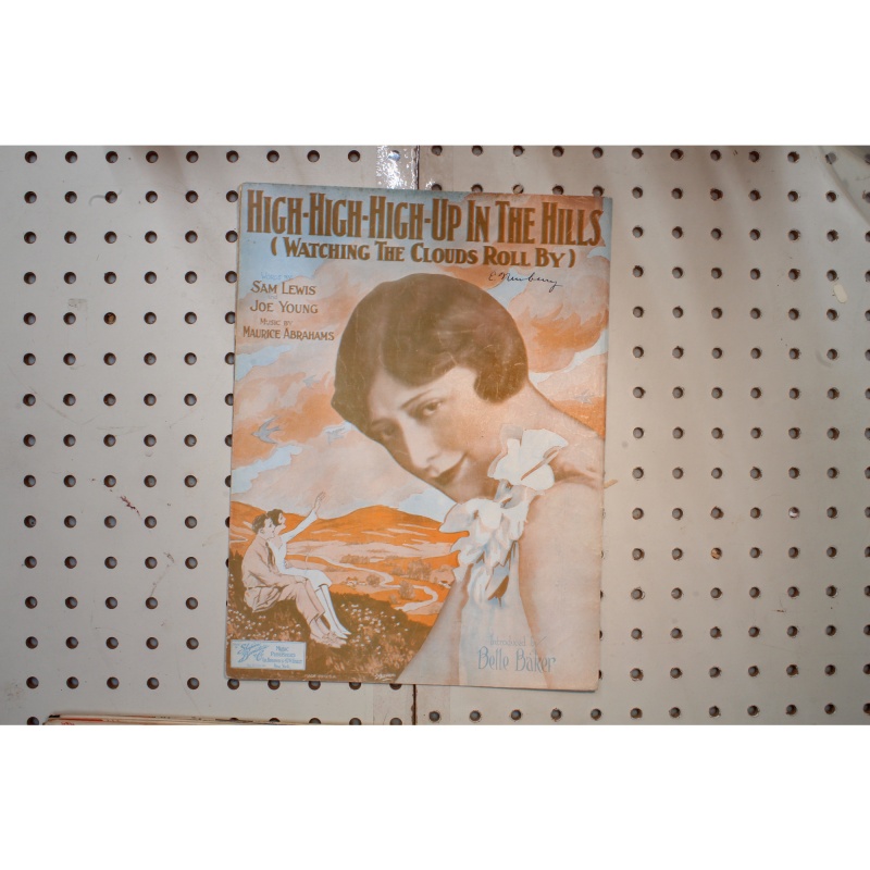1926 - High High High  up in the hills - Sheet Music