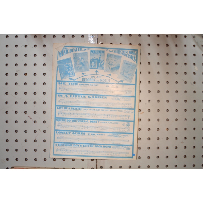 1926 - High High High  up in the hills - Sheet Music